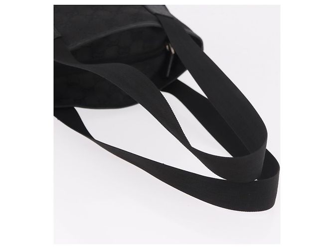 Borsa GUCCI GG Canvas Nera Argento 28893 Auth 184450 Nero - vista 7