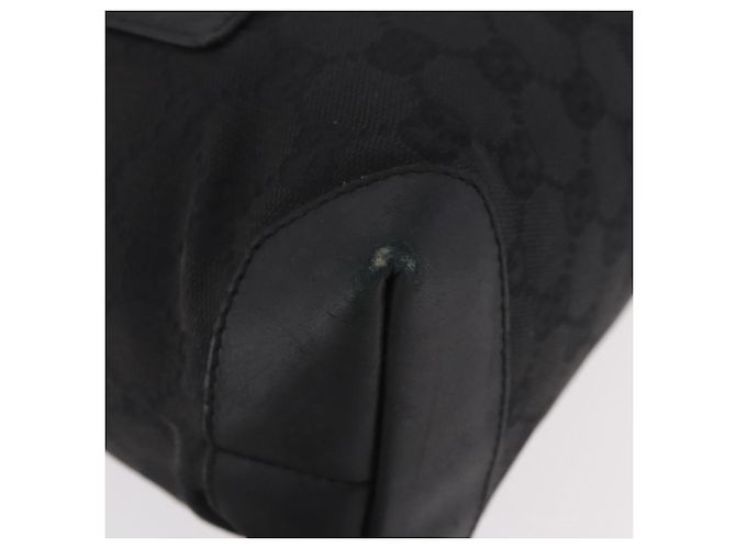 Borsa GUCCI GG Canvas Nera Argento 28893 Auth 184450 Nero - vista 9