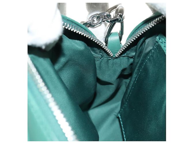 Autre Marque Borsa a Spalla con Catena Maison Margiela in Pelle Verde Argento am11687M - vista 21
