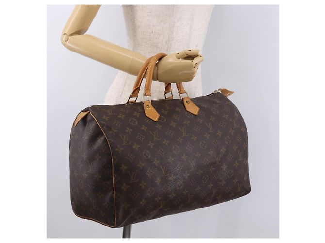 LOUIS VUITTON Bolso Monogram Speedy 40 M41522 LV Auth 183967A Monograma - vista 21