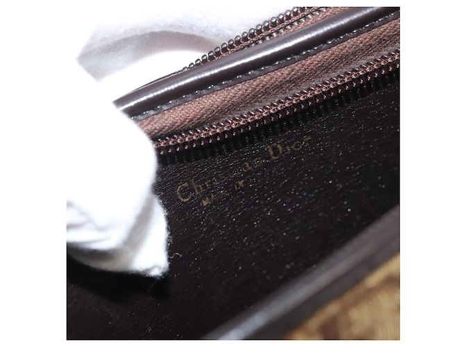 Borsa a Spalla Christian Dior Trotter Canvas Beige Oro Autentica 182688 - vista 11