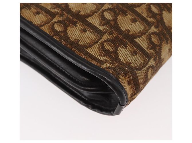 Borsa a Spalla Christian Dior Trotter Canvas Beige Oro Autentica 182688 - vista 15