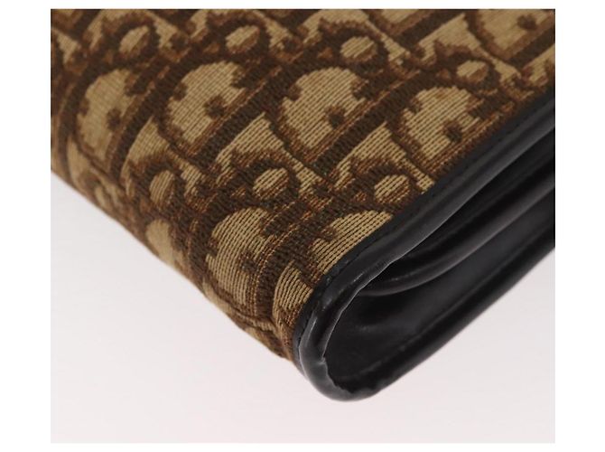 Borsa a Spalla Christian Dior Trotter Canvas Beige Oro Autentica 182688 - vista 16