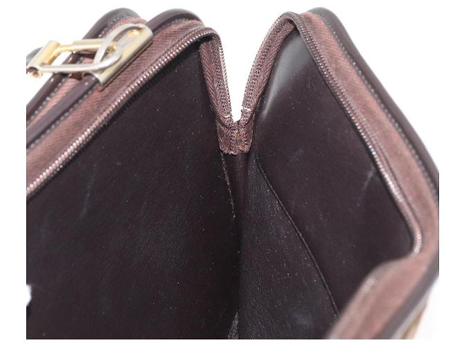 Borsa a Spalla Christian Dior Trotter Canvas Beige Oro Autentica 182688 - vista 21