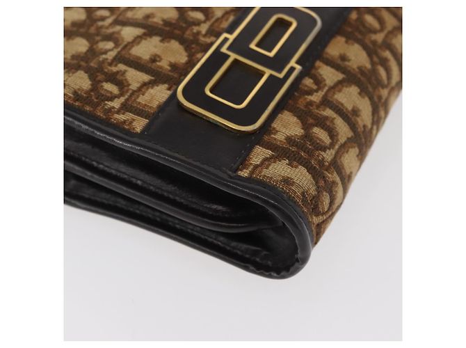 Borsa a Spalla Christian Dior Trotter Canvas Beige Oro Autentica 182688 - vista 9