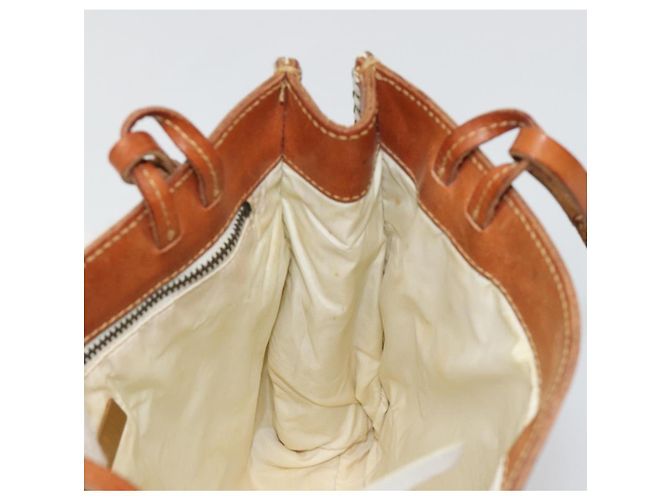 Bolsa de mão Miu Miu em couro marrom Auth 182176 - vista 17