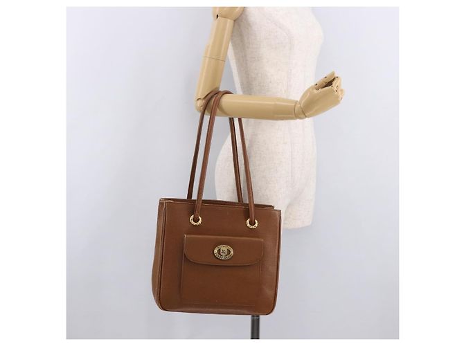 Borsa Tote Burberry in pelle beige oro Auth 183056 D'oro - vista 26