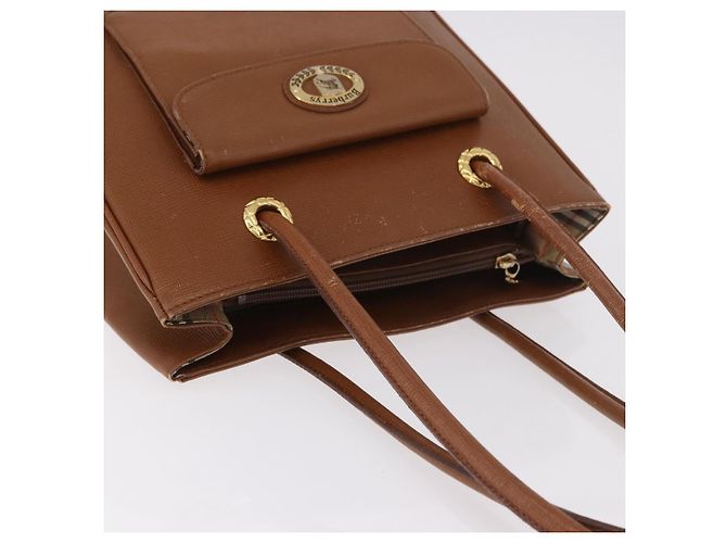 Borsa Tote Burberry in pelle beige oro Auth 183056 D'oro - vista 6