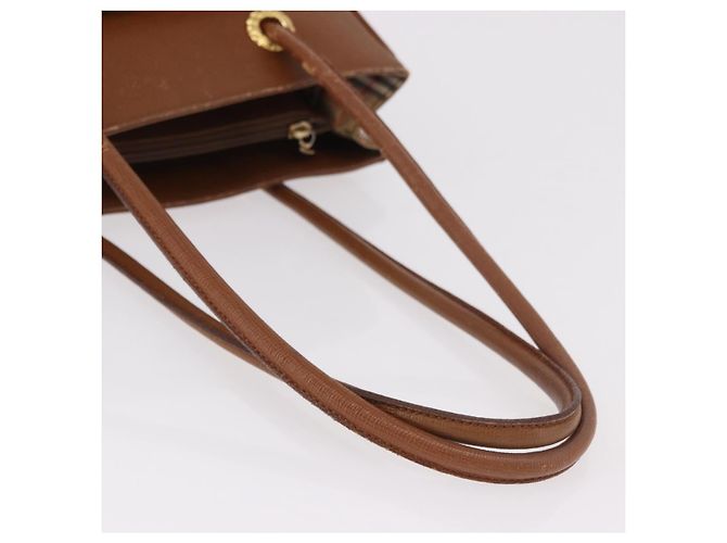 Borsa Tote Burberry in pelle beige oro Auth 183056 D'oro - vista 7