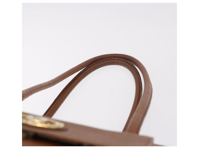 Borsa Tote Burberry in pelle beige oro Auth 183056 D'oro - vista 8