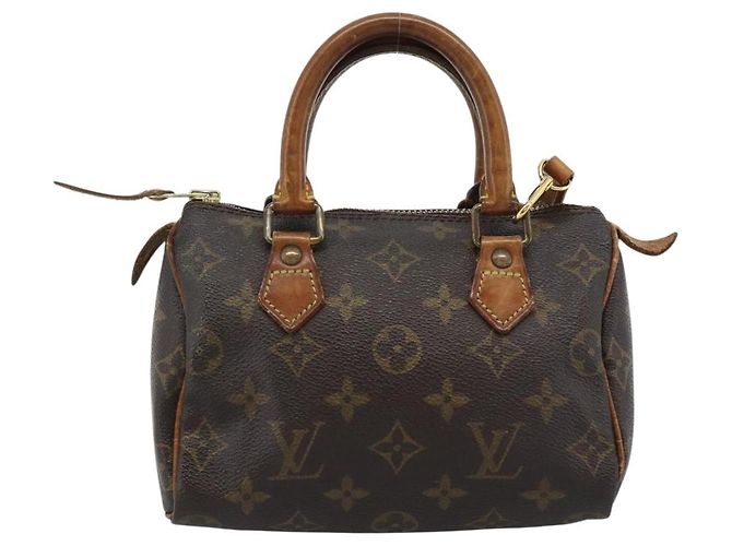 LOUIS VUITTON Monogram Mini Speedy Bandouliere Japon 88 Bag M99014 Auth bs35472 Monogramma - vista 13
