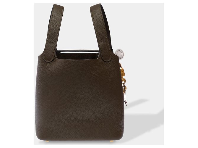 Hermès Borsa HERMES Picotin in Pelle Verde - 103618 - vista 2