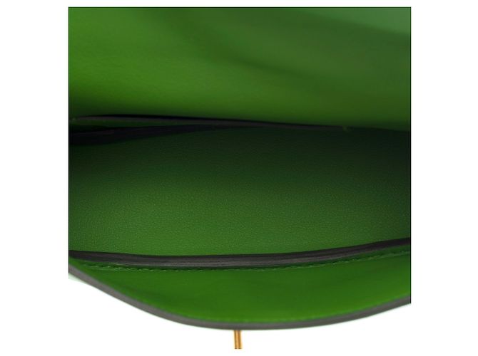 Kelly Hermès HERMES Tasche aus grünem Leder - 103623 - Ansicht 11
