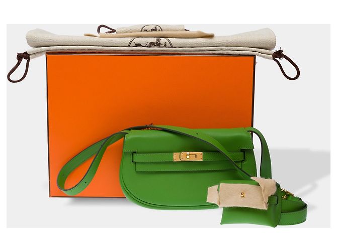 Kelly Hermès HERMES Tasche aus grünem Leder - 103623 - Ansicht 2