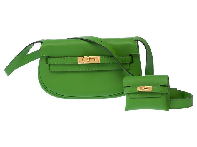 Kelly Hermès HERMES Tasche aus grünem Leder - 103623 - Ansicht 3