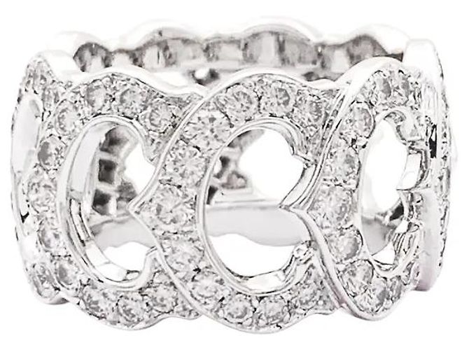 Cartier Ring, "C de Cartier", Weißgold, Diamanten. - Ansicht 2