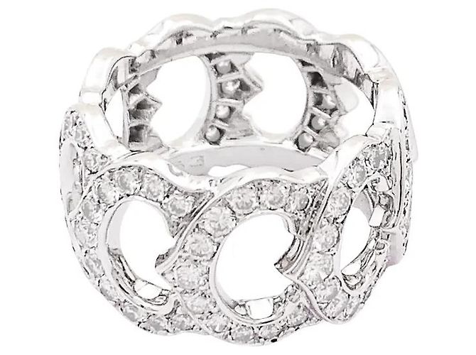 Cartier Ring, "C de Cartier", Weißgold, Diamanten. - Ansicht 3