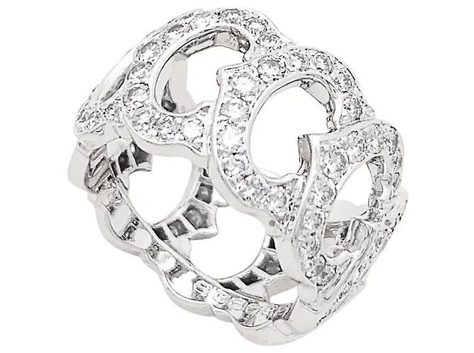Cartier Ring, "C de Cartier", Weißgold, Diamanten. - Ansicht 4