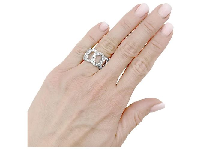 Cartier Ring, "C de Cartier", Weißgold, Diamanten. - Ansicht 5