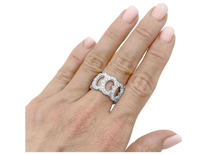Cartier Ring, "C de Cartier", Weißgold, Diamanten. - Ansicht 6