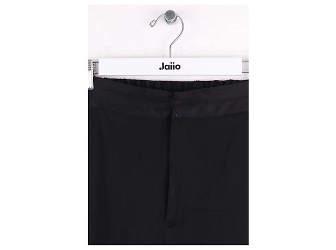Mm6 Schwarze gerade Hose - Ansicht 2