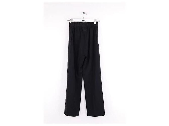 Mm6 Schwarze gerade Hose - Ansicht 3