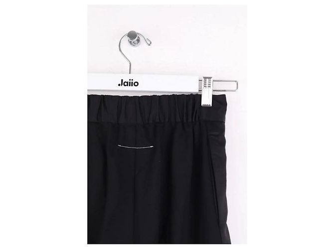 Mm6 Schwarze gerade Hose - Ansicht 4