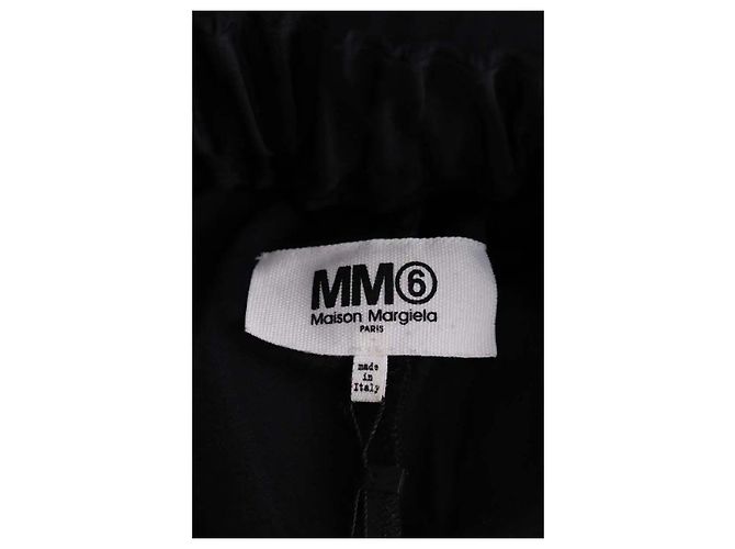 Mm6 Schwarze gerade Hose - Ansicht 5