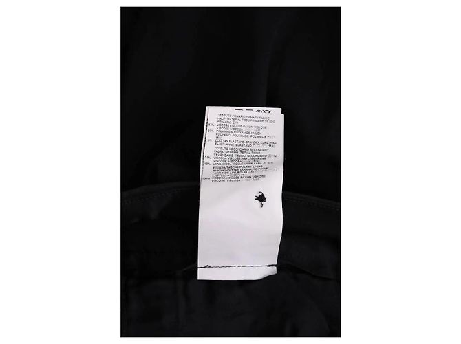 Mm6 Schwarze gerade Hose - Ansicht 6