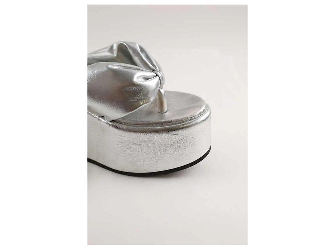 Autre Marque Silberne Sandalen - Ansicht 5