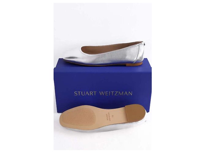 Stuart Weitzman Bailarinas plateadas Plata - vista 7