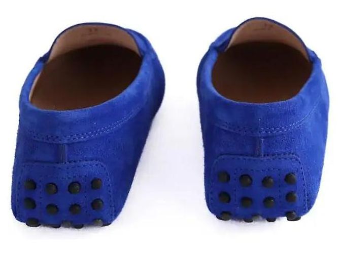 Mocassini Tod's in scamosciato blu - vista 2
