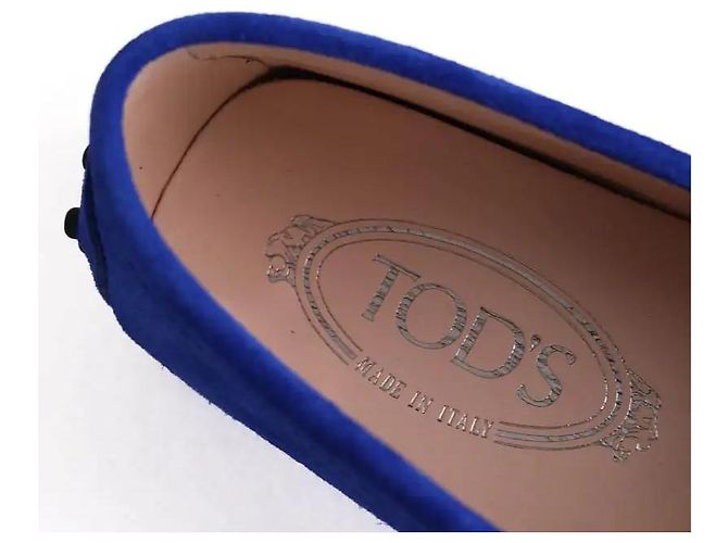 Mocassini Tod's in scamosciato blu - vista 6