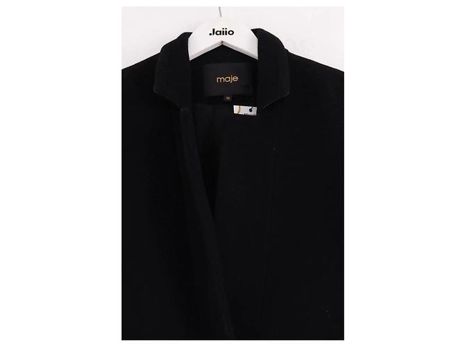 Maje Abrigo peacoat negro - vista 2