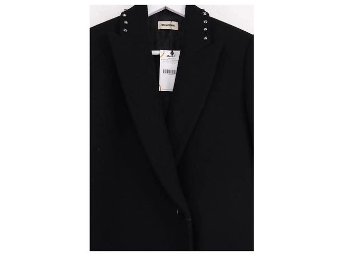 Zadig & Voltaire Casaco peacoat preto - vista 2