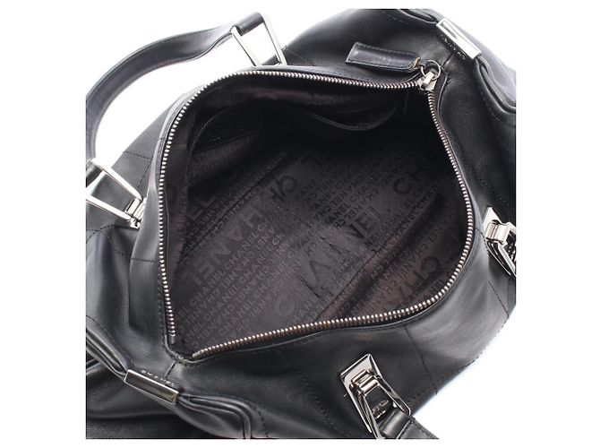 Borsa Tote Chanel Chocolate Bar Nero - vista 3
