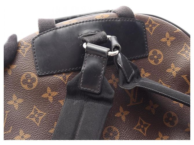 Mochila Louis Vuitton Josh Castaño Negro Monograma - vista 14