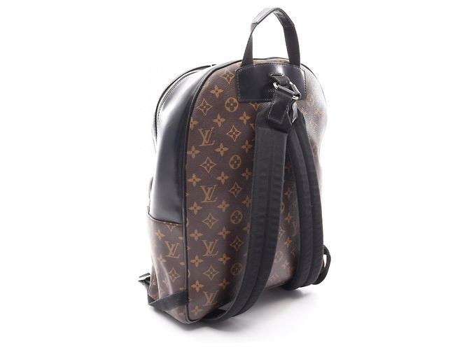 Mochila Louis Vuitton Josh Castaño Negro Monograma - vista 2