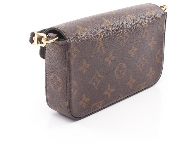 Bolso de hombro Louis Vuitton Multi Pochette Felicie Castaño Verde Monograma - vista 2