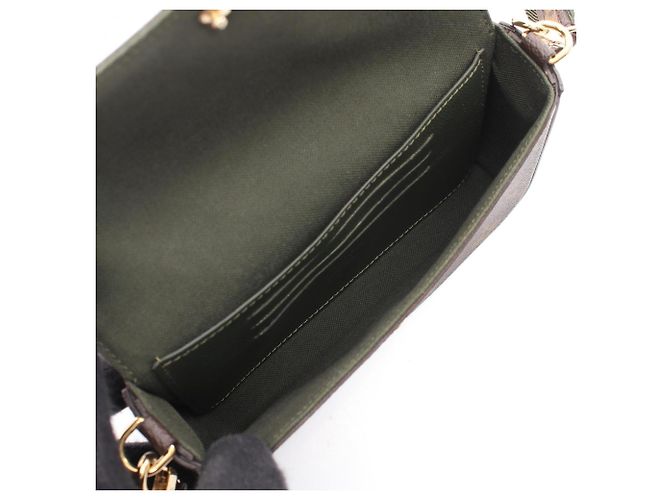 Bolso de hombro Louis Vuitton Multi Pochette Felicie Castaño Verde Monograma - vista 3