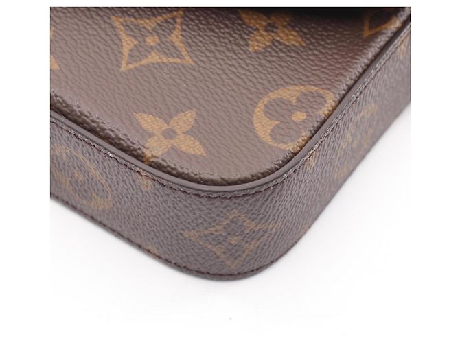 Bolso de hombro Louis Vuitton Multi Pochette Felicie Castaño Verde Monograma - vista 5