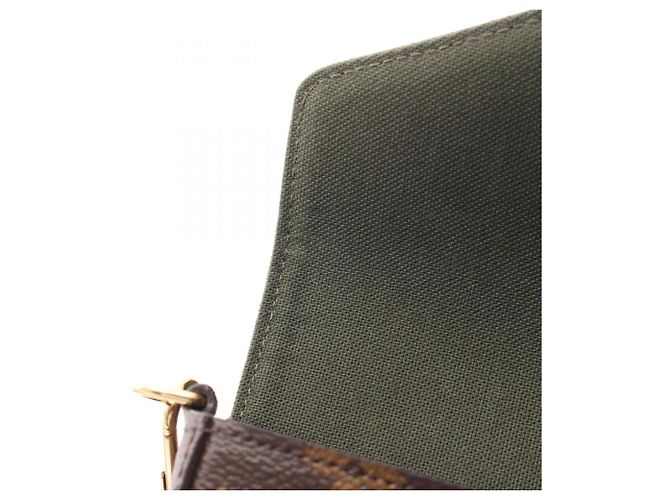 Bolso de hombro Louis Vuitton Multi Pochette Felicie Castaño Verde Monograma - vista 7