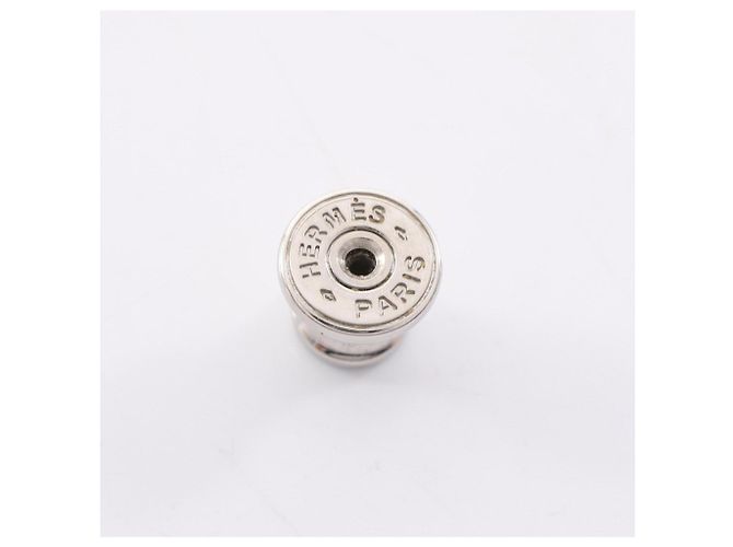 Hermès Mini Pop H Stecker-Ohrringe Silber Roh - Ansicht 3