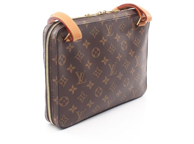 Borsa a tracolla Louis Vuitton Soft Trunk Messenger PM Monogram Marrone Monogramma - vista 2