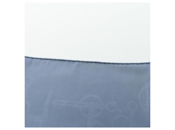 Hermès Sciarpa Hermes Carre 100 in blu - vista 7