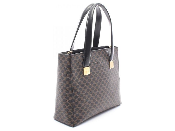 Céline Bolso Celine Macadam Castaño Negro - vista 2