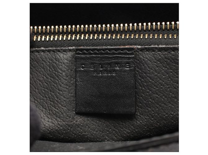 Céline Bolso Celine Macadam Castaño Negro - vista 4