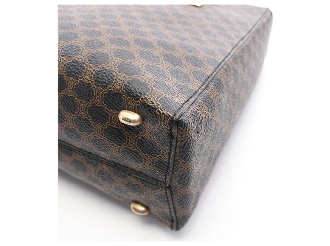 Céline Bolso Celine Macadam Castaño Negro - vista 5