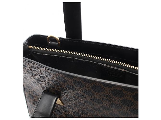 Céline Bolso Celine Macadam Castaño Negro - vista 8