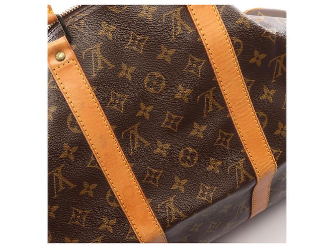 Borsa Boston Louis Vuitton Keepall 50 Monogram Marrone - vista 11